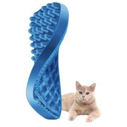 Pet+Me cat short hair brush (blauw)