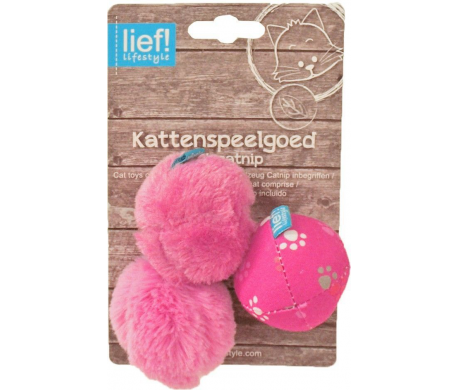 Lief! Girls 3 Soft Catnip Ballen Lief! Girls 3 Soft Catnip Ballen