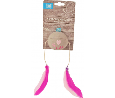 Lief! Girls Bal Met Veren En Catnip Lief! Girls Bal Met Veren En Catnip
