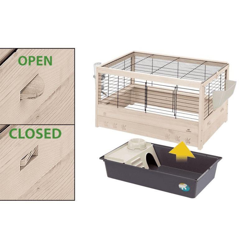 zijde Voorkeursbehandeling piloot Cavia-/Konijnenkooi Arena 120 - 125x64,5x51cm kopen? | Dierenverblijf.com