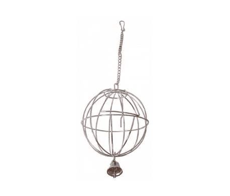 Metalen hooibal + bel 8 cm Metalen hooibal + bel 8 cm