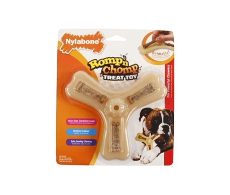 Nylabone - Romp 'n Chomp Triple Treat Holder with Treats Nylabone - Romp 'n Chomp Triple Treat Holder with Treats