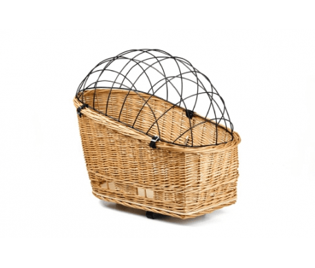 Rieten Fietsmand met Draadkap 50x27 Rieten Fietsmand met Draadkap 50x27