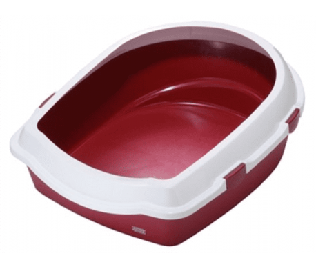 Kattenbak met rand 56x70cm rood Kattenbak met rand 56x70cm rood