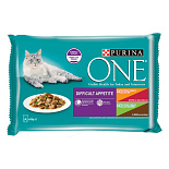 Purina One Kattenvoer Difficult Appetite Kip & Kalkoen 4 x 85 gr