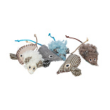 TRIXIE Kattenspeelgoed Muis Pluche/Stof Catnip 8 cm