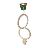 Katoenen touwring voor vogels 21 cm