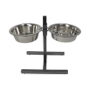 H-Voederstandaard Slowfeeder 2 x Ø 24 cm