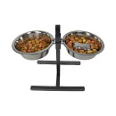 H-Voederstandaard Slowfeeder 2 x Ø 24 cm