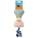 Woezel & Pip Snackbot met Touw en Piep Groen 20 cm