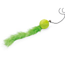 Beeztees Kattenhengel Bal met Veer Assorti