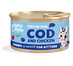 Edgard & Cooper kattenvoer Kitten Kabeljauw & Kip Chunks 85 gr