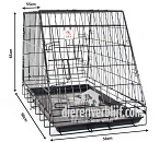 Autobench Zwart <br>93 x 58 x 65,5 cm