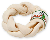 Farm Food Rawhide Dental gevlochten ring S