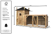 Voldux Kippen- of konijnenhok Lotte