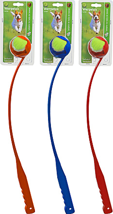 Werpstok met Tennisbal Assorti L