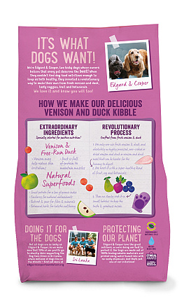 Edgard & Cooper hondenvoer Adult hert en eend 2,5 kg