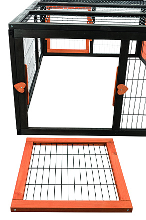 TRIXIE Natura Ren met Afdekking Zwart/Bruin