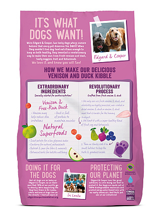 Edgard & Cooper hondenvoer Adult hert en eend 700 gr