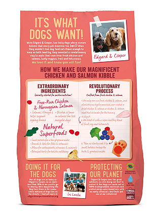 Edgard & Cooper hondenvoer Senior kip en zalm 700 gr