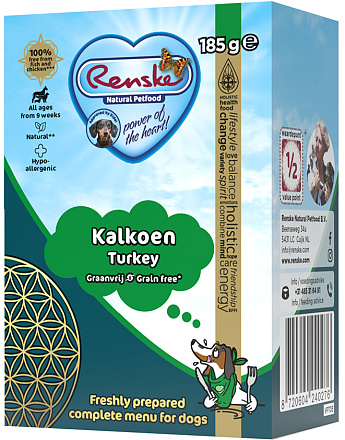 Renske Vers hondenvoer Kalkoen Graanvrij 185 gr