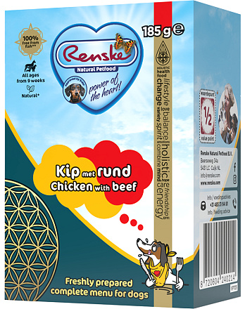 Renske Vers hondenvoer Kip met Rund 185 gr
