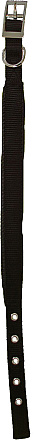 Nylon halsband Soft Protection zwart