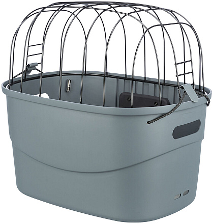 TRIXIE Fietsmand voor aan het stuur grijs