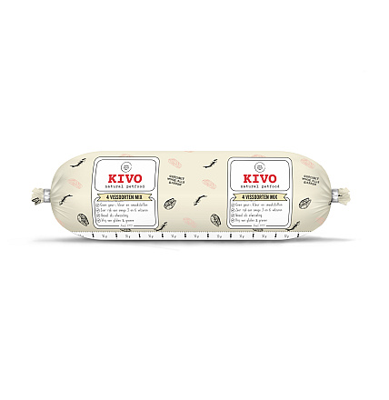 Kivo Hondenvoer<br> 4 Vissoorten Mix 500 gr