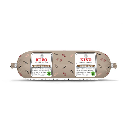 Kivo Hondenvoer<br> 5 Diersoorten Mix Compleet 500 gr