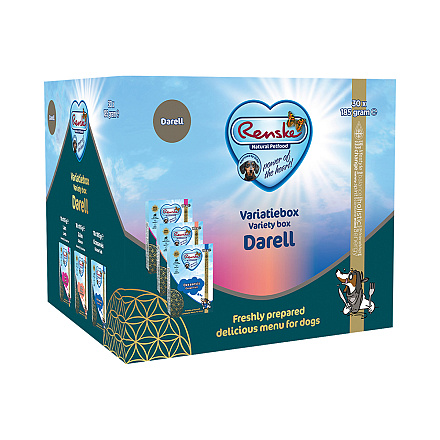 Renske Hondenvoer Variatiebox Darell <br>30 x 185 gr