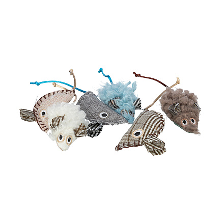 TRIXIE Kattenspeelgoed Muis Pluche/Stof Catnip 8 cm