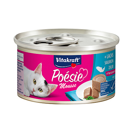 Vitakraft kattenvoer Poésie Mousse zalm <br>85 gr