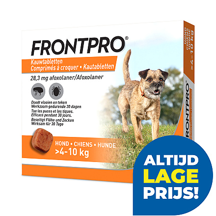 FRONTPRO Kauwtabletten Hond <br>M 3 st