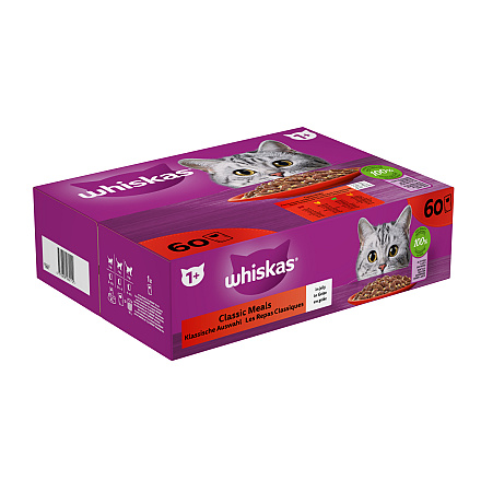 Whiskas Adult Gelei Classic Selectie<br> 60 x 85 gr