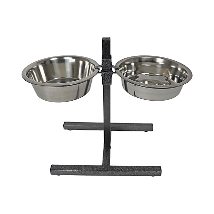 H-Voederstandaard Slowfeeder 2 x Ø 24 cm