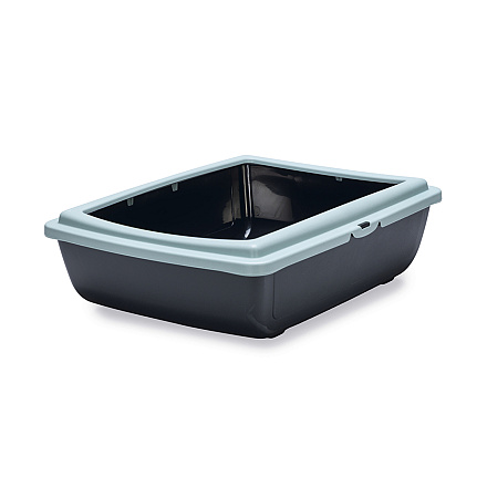 Beeztees Kattenbak Juliet Eco Lichtblauw/Zwart