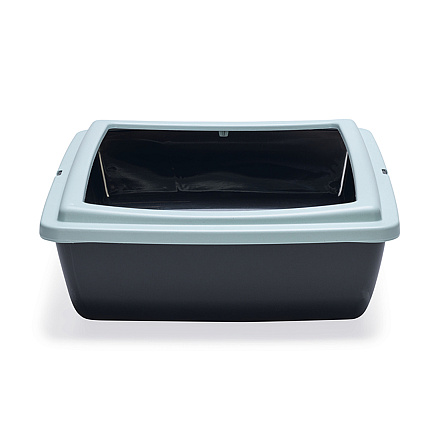 Beeztees Kattenbak Juliet Eco Lichtblauw/Zwart