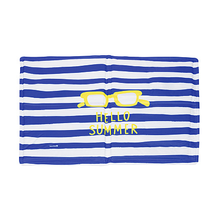 Beeztees Koelmat Hello Summer Blauw/Wit