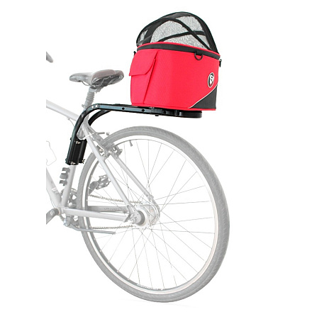 DoggyRide Draagtas Cocoon Rood/Zwart XL