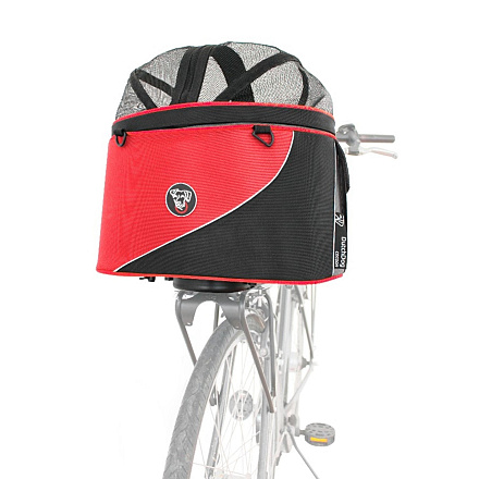 DoggyRide Draagtas Cocoon Rood/Zwart XL