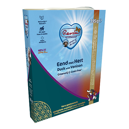 Renske Vers Hondenvoer Graanvrij Eend & Hert 395 gr