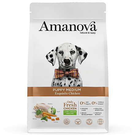 Amanova Hondenvoer Puppy Medium Exquisite Chicken 2 kg