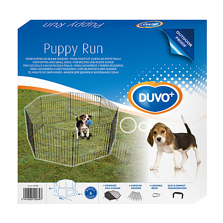 Duvo+ Puppyren met Deur, Net en Haken