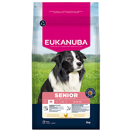 Eukanuba Hondenvoer Life Care Senior M Chicken 3 kg
