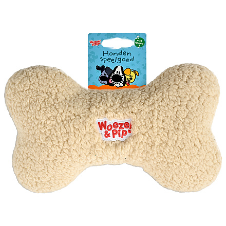 Woezel & Pip Hondenspeelgoed Bot met Piep Beige