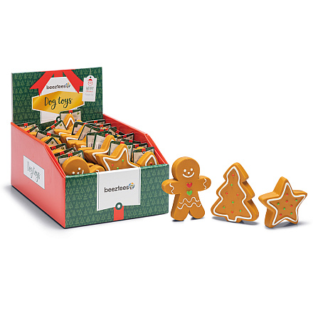 Beeztees Kerst Gingermen/Kerstboom/<br>Ster Assorti