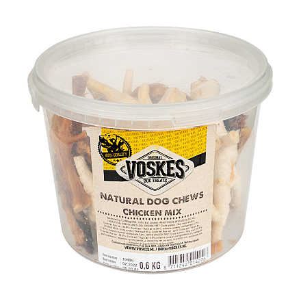 Voskes Natural Dog Chews chicken mix <br>600 gr