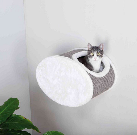 TRIXIE relax krabton voor aan de muur wit/grijs