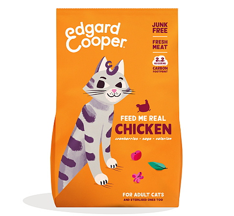 Edgard & Cooper kattenvoer Adult Kip <br> 4 kg